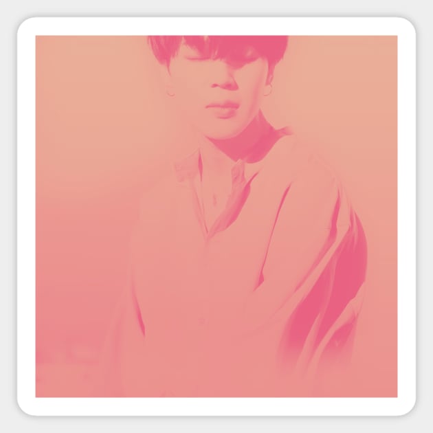 BTS Jimin peach gradient Sticker by clairelions